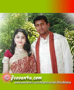 Jithin Misha Engagement Pictures
